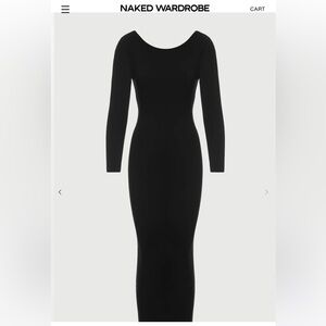 NW OPEN BACK MIDI DRESS